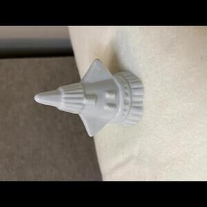 Vintage Porcelain Space Shuttle Bell Decoration NASA  - White